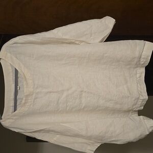 Women's Cream J.Jill Linen Shirt